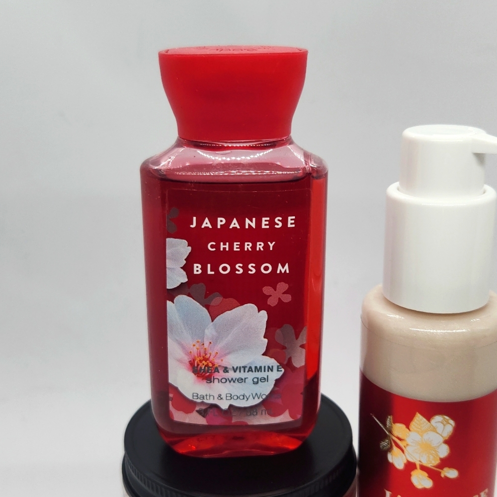 Bath and Body Works Sale Japanese Cherry Blossom Unique Sexy 3 Piece Set - Picture 2 of 5